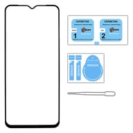 Скло захисне Dengos Full Glue iPhone 15 Pro Max (black) (TGFG-321) - фото 3