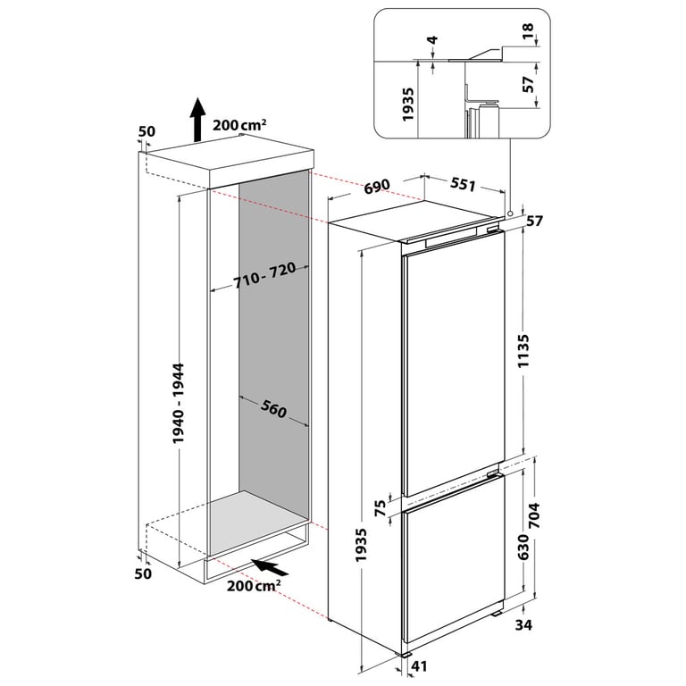 Холодильник Whirlpool WHSP70T121 - фото 3