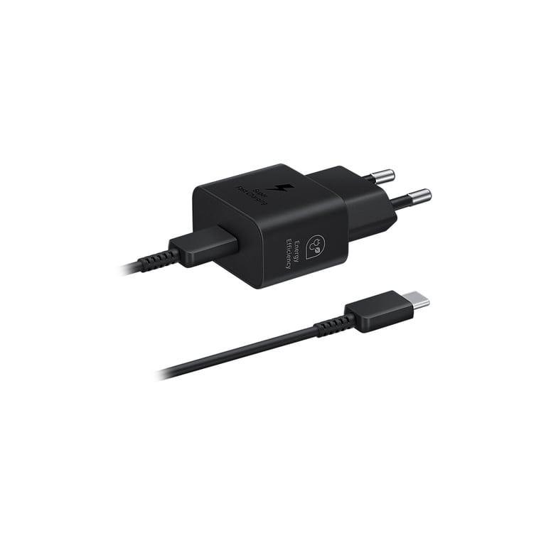 Зарядний пристрій Samsung 25W Power Adapter (w C to C Cable) Black (EP-T2510XBEGEU) - фото 1
