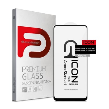 Скло захисне Armorstandart Icon Xiaomi Redmi Note 12 Pro 5G / 12 Pro+ 5G Black (ARM73097) - фото 1