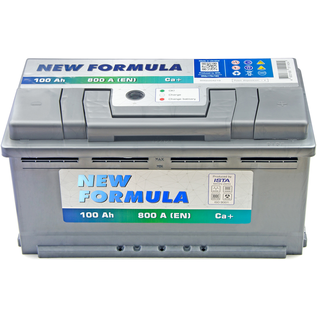 Акумулятор автомобільний NEW FORMULA 100Ah Ев (-/+) 800EN (6002204219) - фото 2 Акумулятор автомобільний NEW FORMULA 100Ah Ев (-/+) 800EN (6002204219) - фото 2