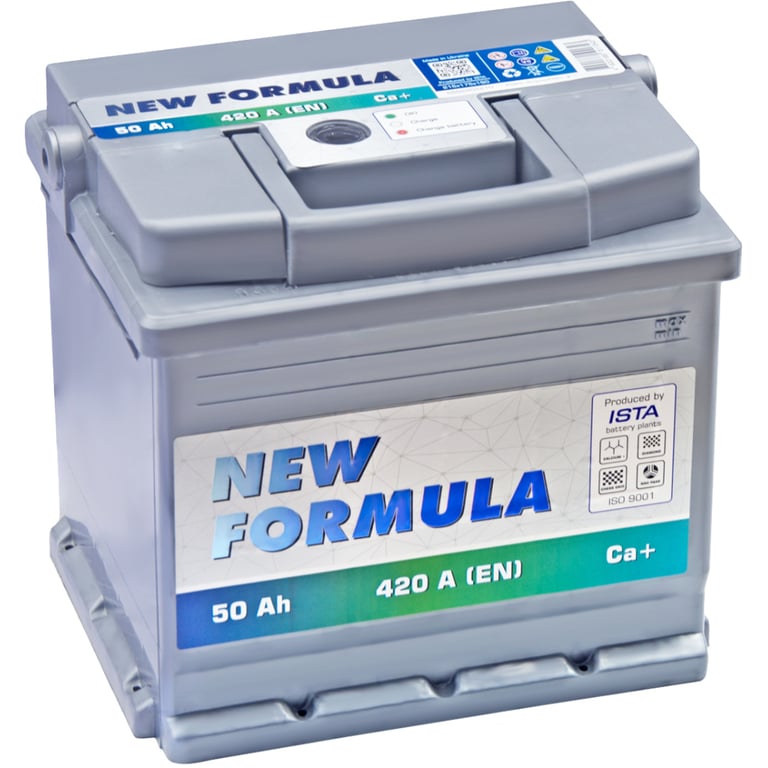 Акумулятор автомобільний NEW FORMULA 50Ah (+/-) 420EN (5502202210) - фото 1