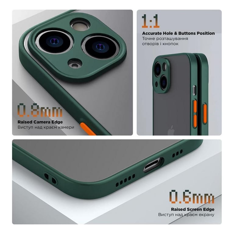 Чохол до мобільного телефона Armorstandart Frosted Matte Realme C51/C53 Dark Green (ARM72389) - фото 3