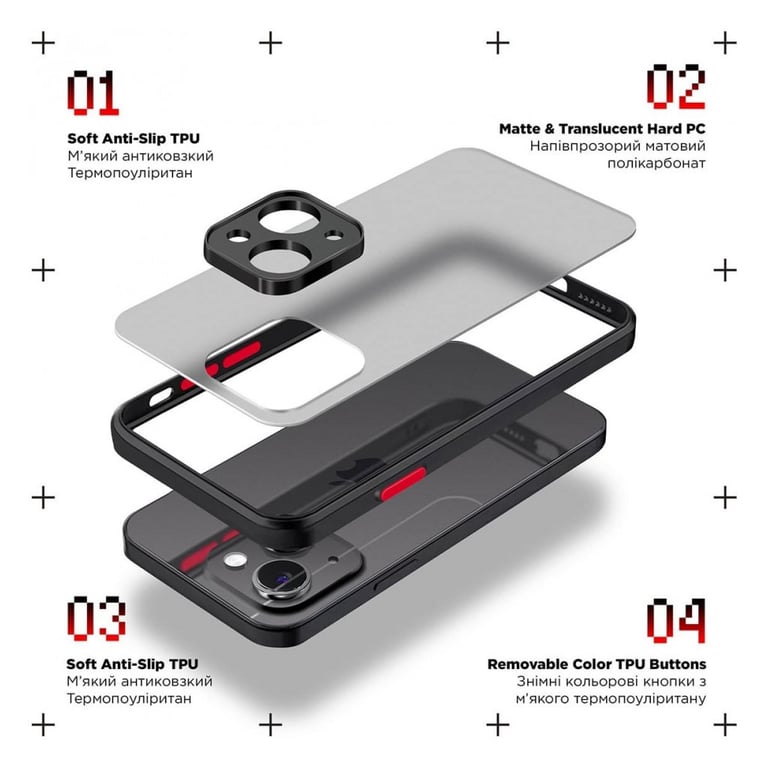 Чохол до мобільного телефона Armorstandart Frosted Matte Samsung M34 5G (M346) Black (ARM69710) - фото 2