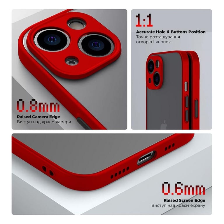 Чохол до мобільного телефона Armorstandart Frosted Matte Samsung M34 5G (M346) Red (ARM69713) - фото 3