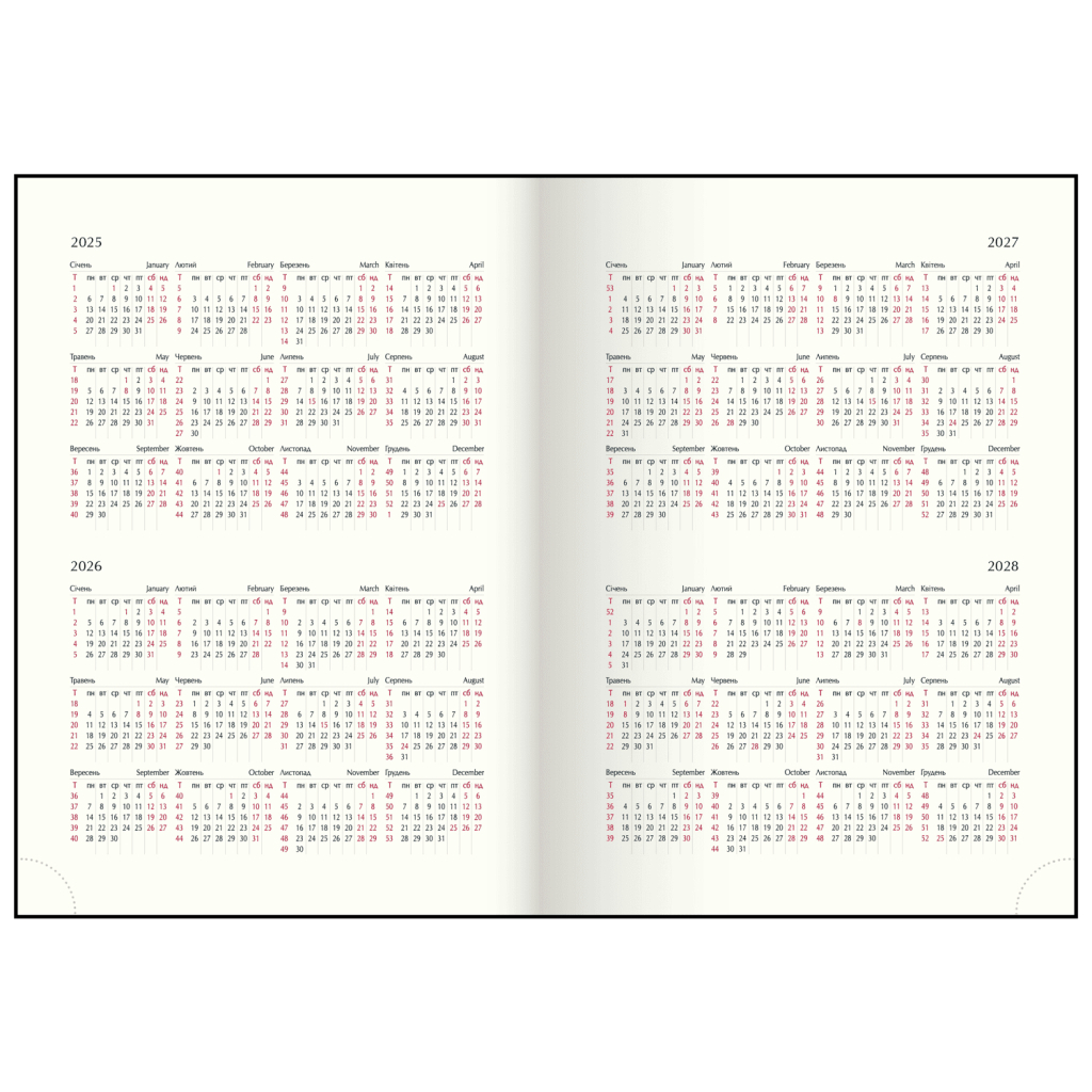 Тижневик Buromax датований 2026 BASE А5 синій (BM.2108-02) - фото 9 Тижневик Buromax датований 2026 BASE А5 синій (BM.2108-02) - фото 9