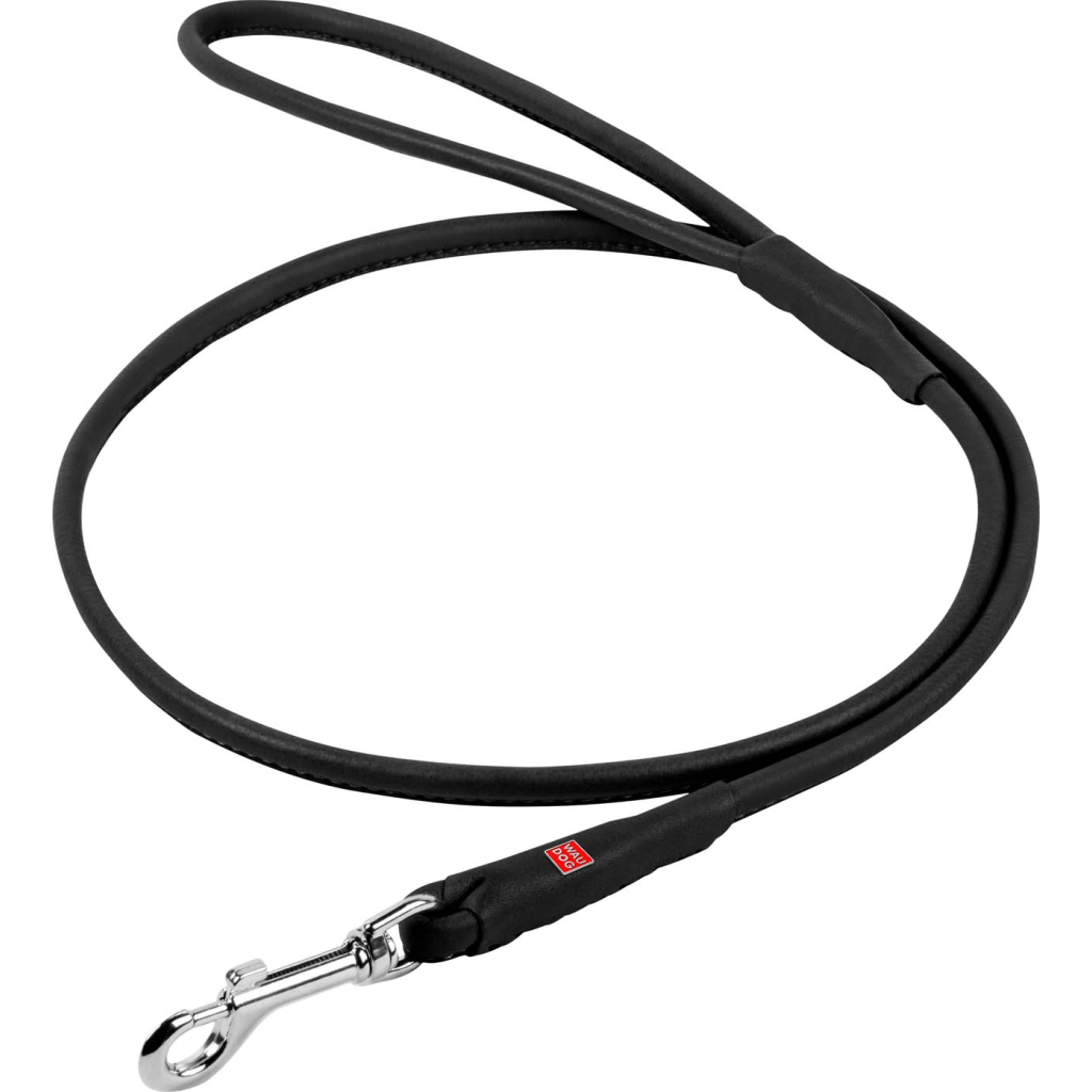 Повідець для собак WAUDOG Soft круглий XS d6 Д 122 см чорний (04911) - фото 1 Повідець для собак WAUDOG Soft круглий XS d6 Д 122 см чорний (04911) - фото 1