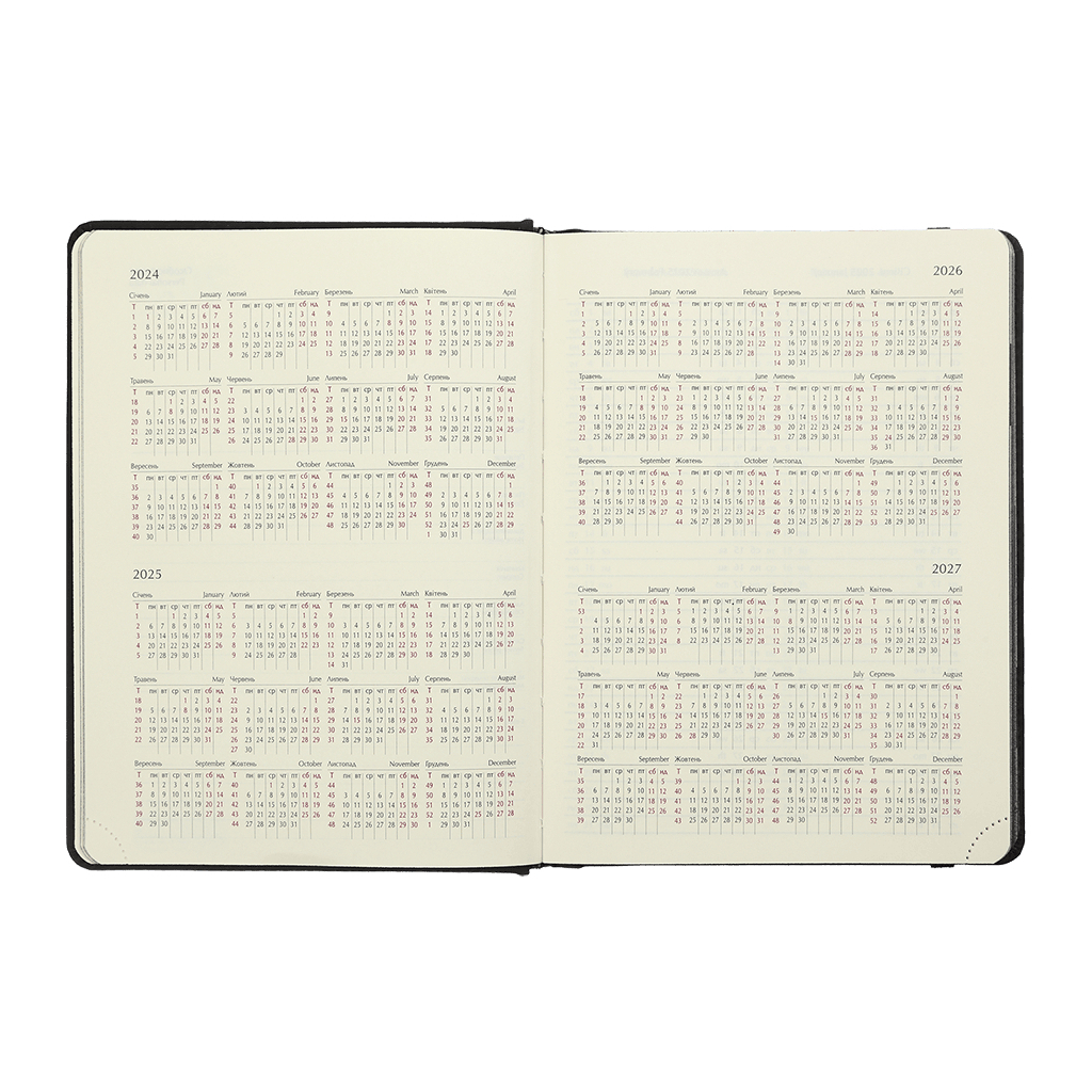 Тижневик Buromax датований 2025 NAVIGATOR, А5 сірий (BM.2124-09) - фото 6 Тижневик Buromax датований 2025 NAVIGATOR, А5 сірий (BM.2124-09) - фото 6