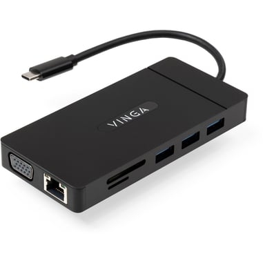 Концентратор Vinga USB-C 3.1 to VGA+HDMI+RJ45+3xUSB3.0+USB2.0+SD/TF+PD+Audio (VHYC10) - фото 1