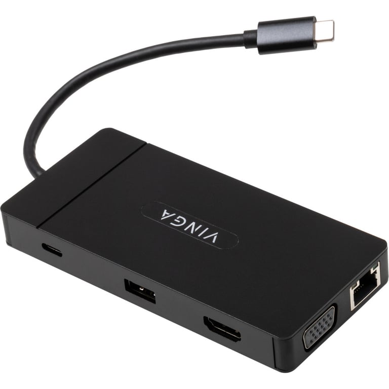 Концентратор Vinga USB-C 3.1 to VGA+HDMI+RJ45+3xUSB3.0+USB2.0+SD/TF+PD+Audio (VHYC10) - фото 5