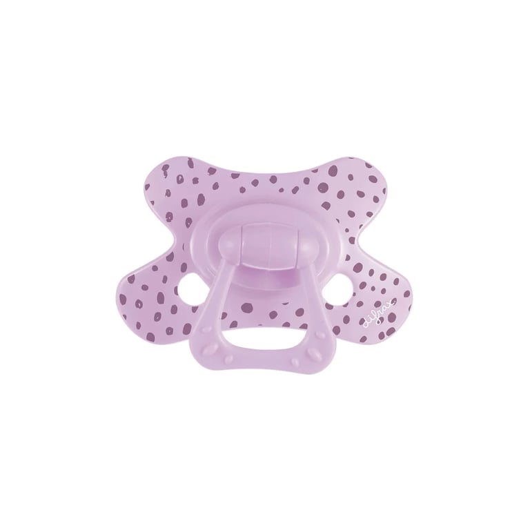 Пустушка Difrax Natural, 6+ міс (127 Lilac_dots) - фото 1