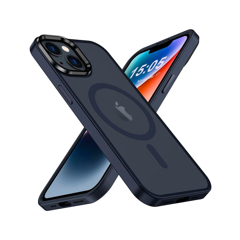 Чохол до мобільного телефона 2E Basic Apple iPhone 15 Soft Touch MagSafe Cover Dark Blue (2E-IPH-15-OCLS-DL) Чохол до мобільного телефона 2E Basic Apple iPhone 15 Soft Touch MagSafe Cover Dark Blue (2E-IPH-15-OCLS-DL)