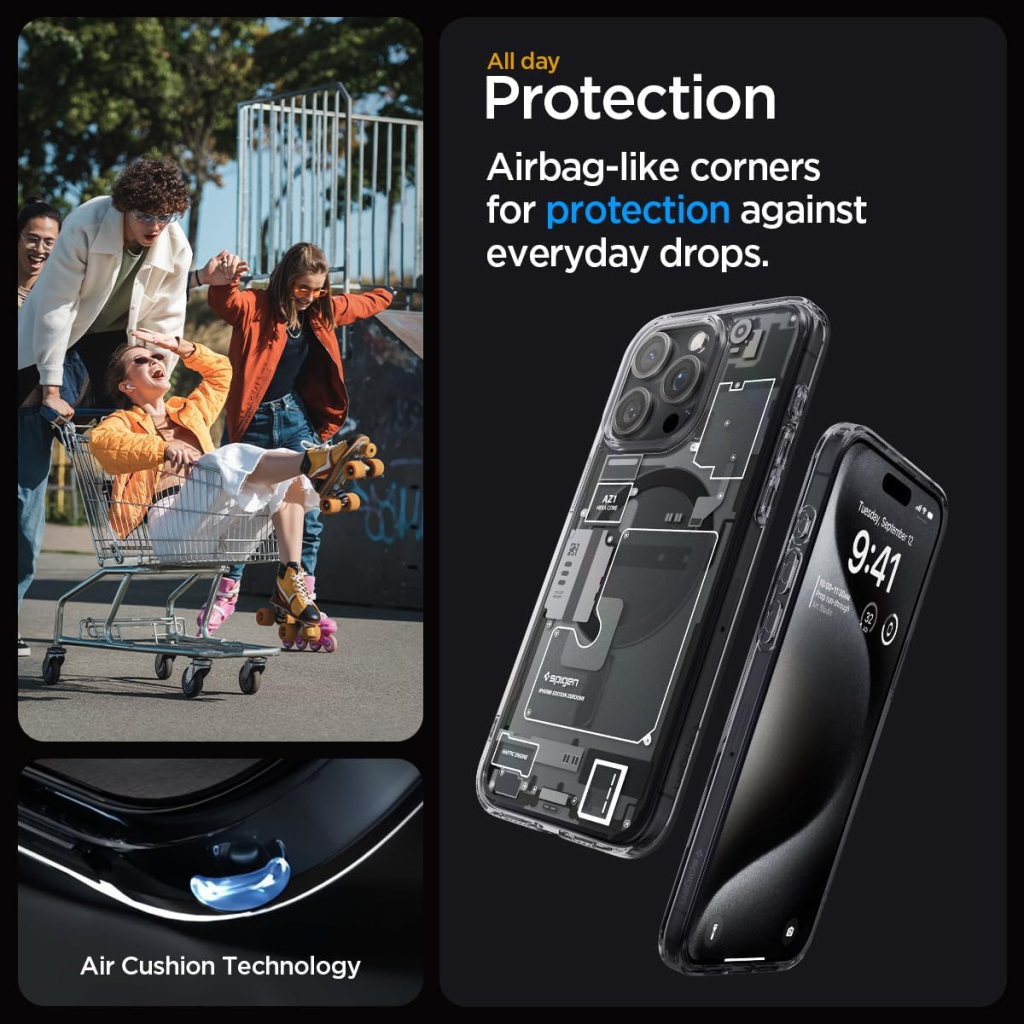 Чохол до мобільного телефона Spigen Apple iPhone 15 Pro Ultra Hybrid MagFit Zero One (ACS06721) - фото 6 Чохол до мобільного телефона Spigen Apple iPhone 15 Pro Ultra Hybrid MagFit Zero One (ACS06721) - фото 6