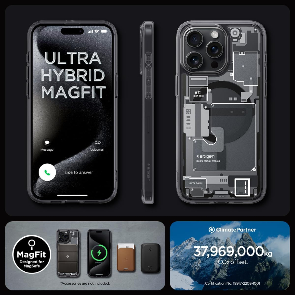 Чохол до мобільного телефона Spigen Apple iPhone 15 Pro Ultra Hybrid MagFit Zero One (ACS06721) - фото 9 Чохол до мобільного телефона Spigen Apple iPhone 15 Pro Ultra Hybrid MagFit Zero One (ACS06721) - фото 9