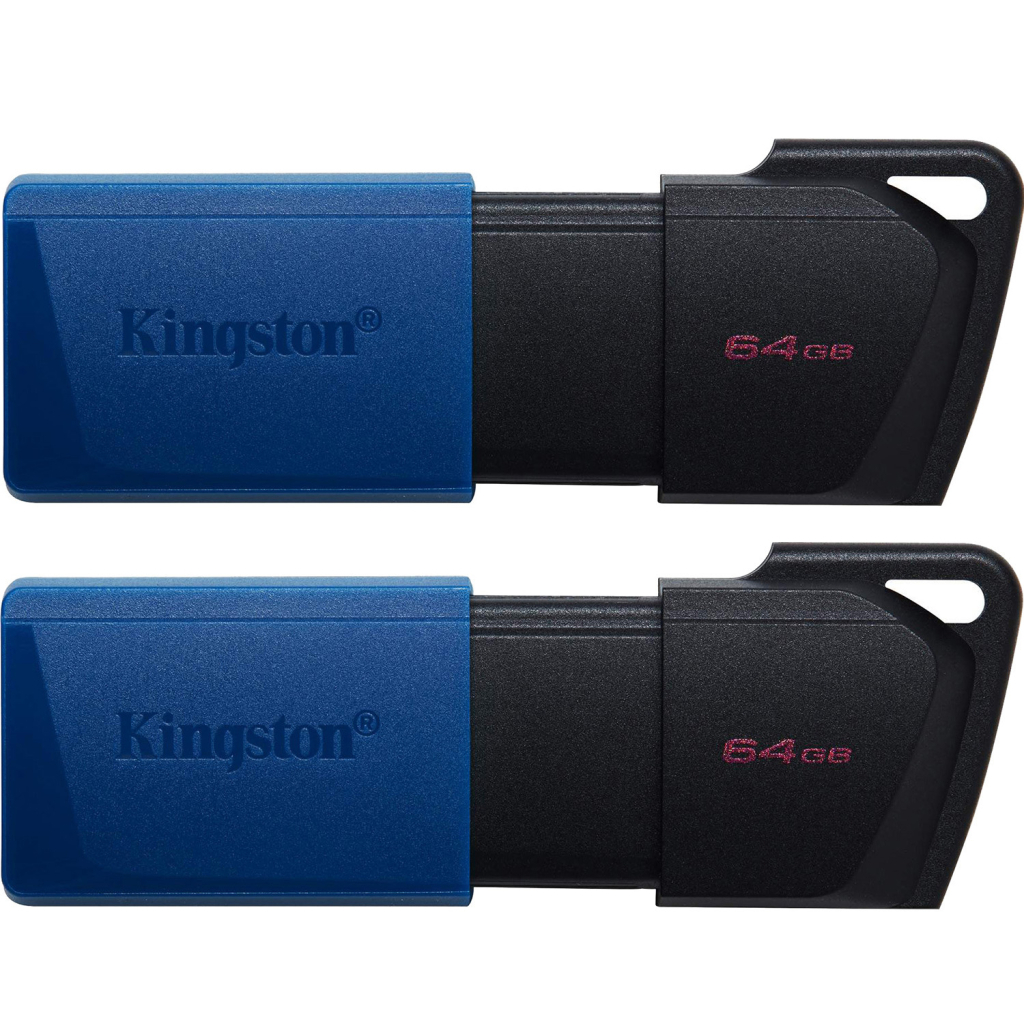 USB флеш накопичувач Kingston 2x64GB DataTraveler Exodia M Black/Blue USB 3.2 (DTXM/64GB-2P) - фото 1 USB флеш накопичувач Kingston 2x64GB DataTraveler Exodia M Black/Blue USB 3.2 (DTXM/64GB-2P) - фото 1