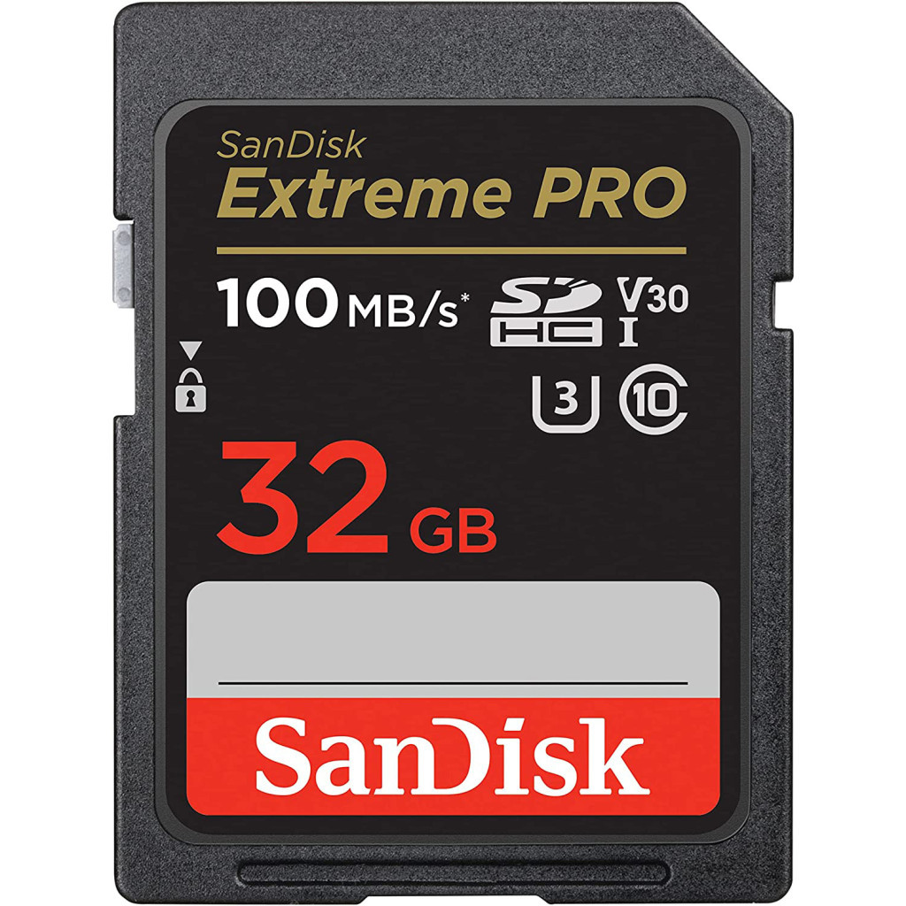 Карта пам'яті SanDisk 32GB SD class 10 UHS-I U3 V30 Extreme PRO (SDSDXXO-032G-GN4IN) - фото 1 Карта пам'яті SanDisk 32GB SD class 10 UHS-I U3 V30 Extreme PRO (SDSDXXO-032G-GN4IN) - фото 1