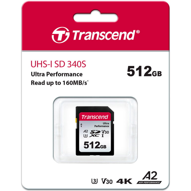 Карта пам'яті Transcend 512GB SD class 10 UHS-I U3 4K (TS512GSDC340S) - фото 2
