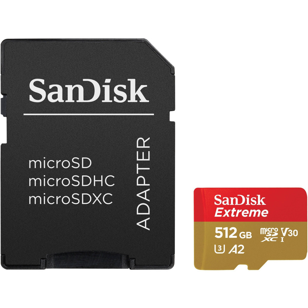 Карта пам%27яті SanDisk 512GB microSD class 10 UHS-I U3 V30 Extreme (SDSQXAV-512G-GN6MA) Карта пам%27яті SanDisk 512GB microSD class 10 UHS-I U3 V30 Extreme (SDSQXAV-512G-GN6MA)