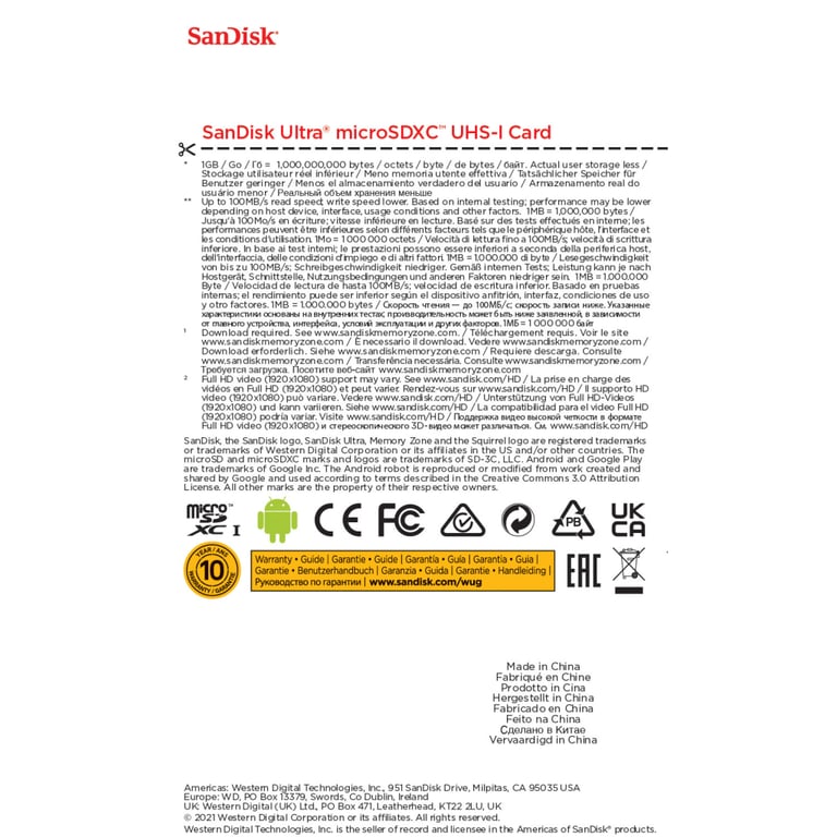 Карта пам'яті SanDisk 256GB microSDXC class 10 UHS-I Ultra (SDSQUNR-256G-GN3MN) - фото 3