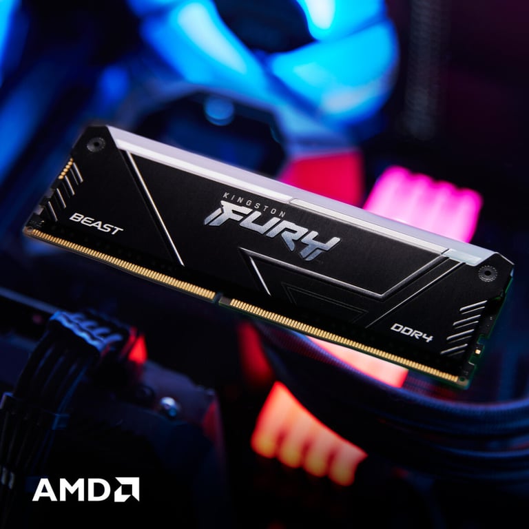 Модуль пам'яті для комп'ютера DDR4 16GB 3600 MHz Beast RGB Kingston Fury (ex.HyperX) (KF436C18BB2A/16) - фото 10