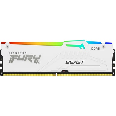 Модуль пам'яті для комп'ютера DDR5 32GB 6000 MHz Beast AM5 RGB White Kingston Fury (ex.HyperX) (KF560C36BWEA-32) - фото 1