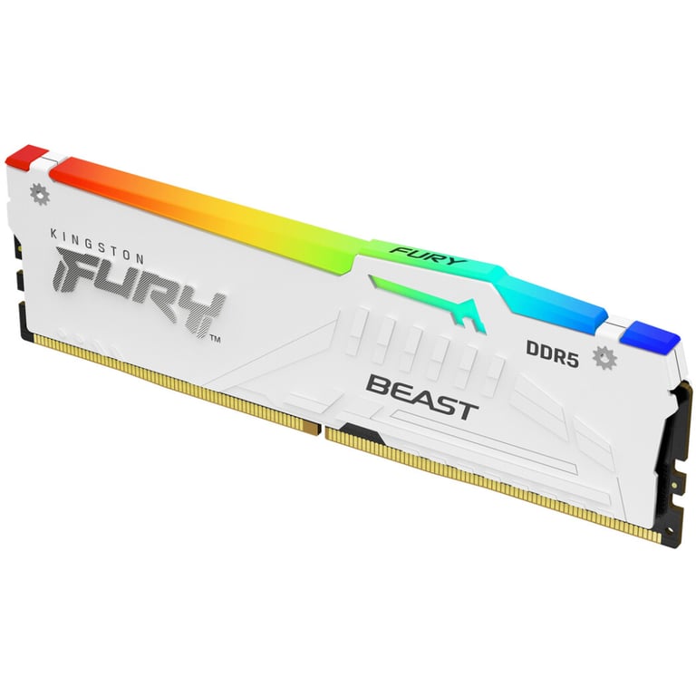 Модуль пам'яті для комп'ютера DDR5 32GB 6000 MHz Beast AM5 RGB White Kingston Fury (ex.HyperX) (KF560C36BWEA-32) - фото 2