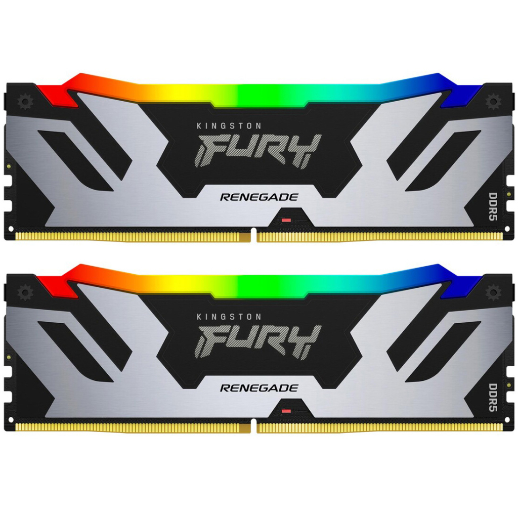 Модуль пам'яті для комп'ютера DDR5 96GB (2x48GB) 6000 MHz Renegade RGB XMP Kingston Fury (ex.HyperX) (KF560C32RSAK2-96) - фото 1