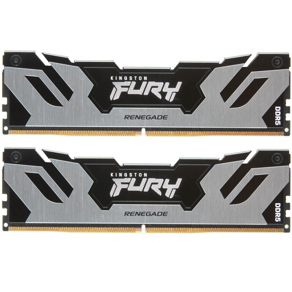 Модуль пам%27яті для комп%27ютера DDR5 96GB (2x48GB) 6000 MHz Renegade Silver XMP Kingston Fury (ex.HyperX) (KF560C32RSK2-96) Модуль пам%27яті для комп%27ютера DDR5 96GB (2x48GB) 6000 MHz Renegade Silver XMP Kingston Fury (ex.HyperX) (KF560C32RSK2-96)