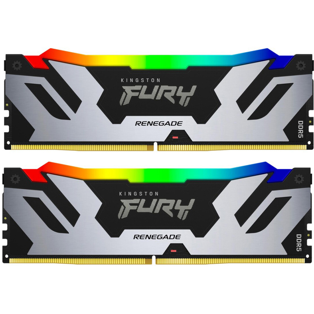 Модуль пам'яті для комп'ютера DDR5 96GB (2x48GB) 6400 MHz Renegade RGB XMP Kingston Fury (ex.HyperX) (KF564C32RSAK2-96) - фото 1