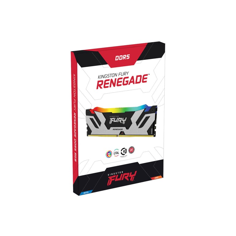 Модуль пам'яті для комп'ютера DDR5 96GB (2x48GB) 6400 MHz Renegade RGB XMP Kingston Fury (ex.HyperX) (KF564C32RSAK2-96) - фото 5