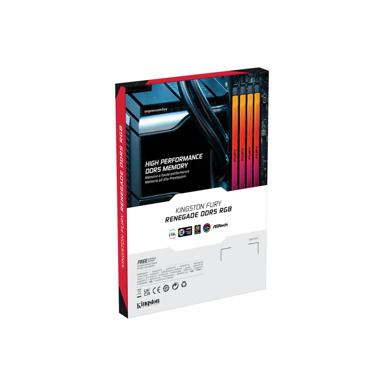 Модуль пам'яті для комп'ютера DDR5 96GB (2x48GB) 6400 MHz Renegade RGB XMP Kingston Fury (ex.HyperX) (KF564C32RSAK2-96) - фото 6