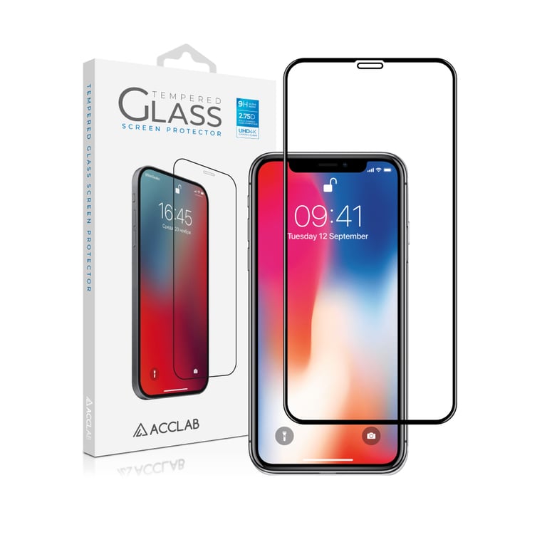 Скло захисне ACCLAB Full Glue ESD Apple Iphone X/XS/11 Pro (1283126532139) - фото 1