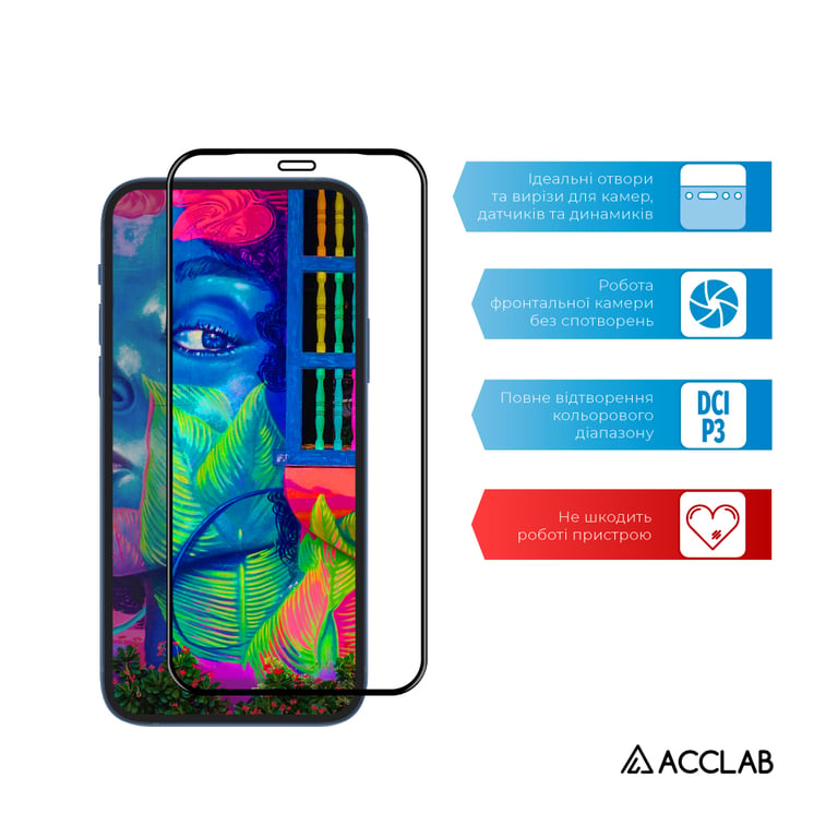 Скло захисне ACCLAB Full Glue ESD Apple Iphone X/XS/11 Pro (1283126532139) - фото 4
