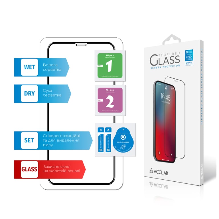 Скло захисне ACCLAB Full Glue ESD Apple Iphone X/XS/11 Pro (1283126532139) - фото 6