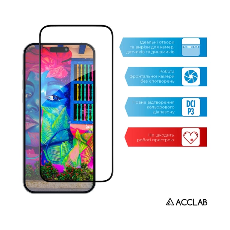 Скло захисне ACCLAB Full Glue Apple iPhone 15 (1283126575228) - фото 5