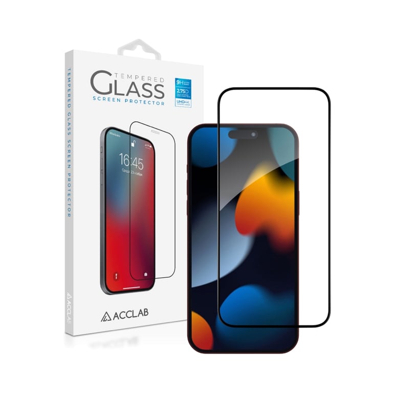Скло захисне ACCLAB Full Glue Apple iPhone 15 Pro (1283126575389) - фото 2