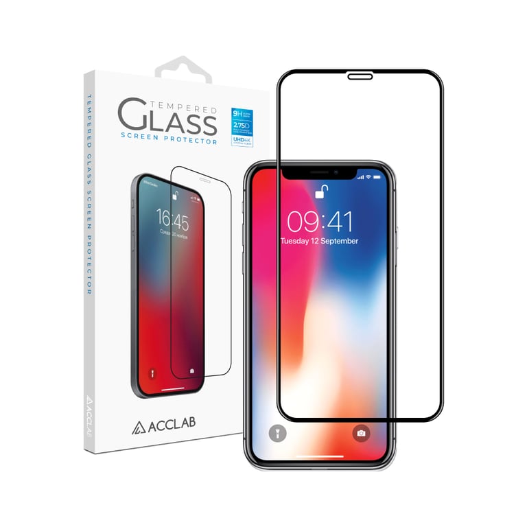 Скло захисне ACCLAB Full Glue Apple iPhone X/XS/11 Pro (1283126508189) - фото 1
