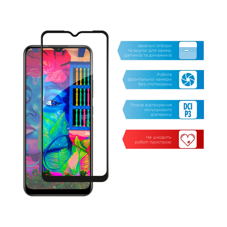 Скло захисне ACCLAB Full Glue Realme C25Y (1283126542350) - фото 4