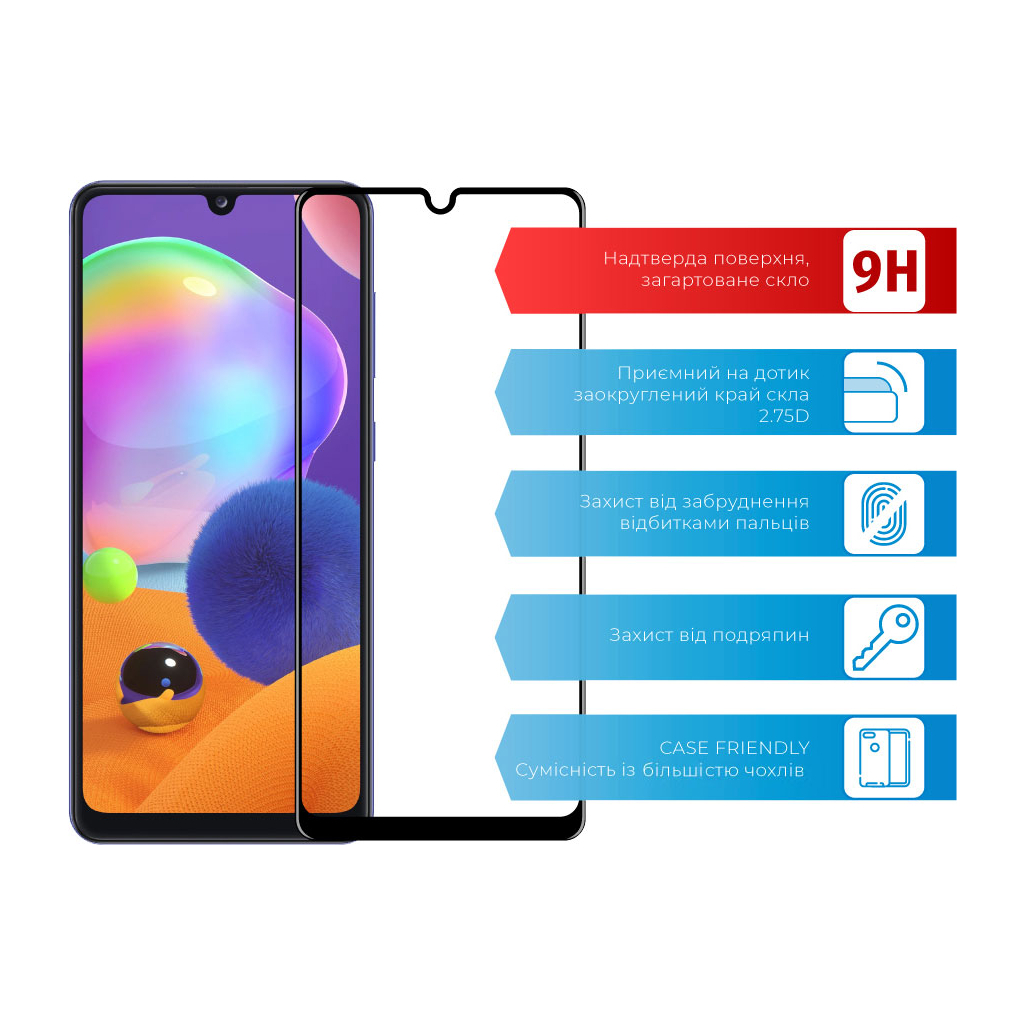 Скло захисне ACCLAB Full Glue Samsung A31 (1283126508578) - фото 2 Скло захисне ACCLAB Full Glue Samsung A31 (1283126508578) - фото 2