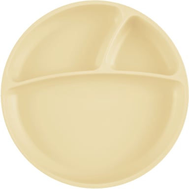 Тарілка дитяча MinikOiOi Portions секційна Mellow Yellow (101050006) - фото 1