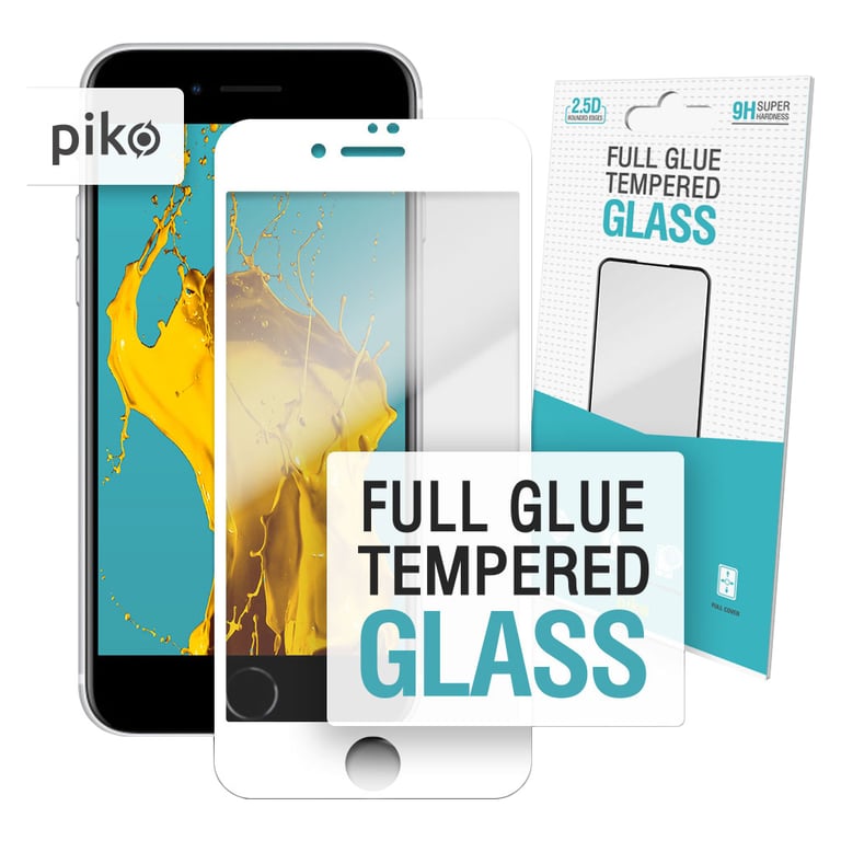Скло захисне Piko Full Glue Apple iPhone SE 2020 white (1283126502927) - фото 1