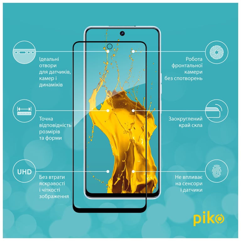 Скло захисне Piko Full Glue Tecno Camon 19/19 Pro (1283126547287) - фото 2