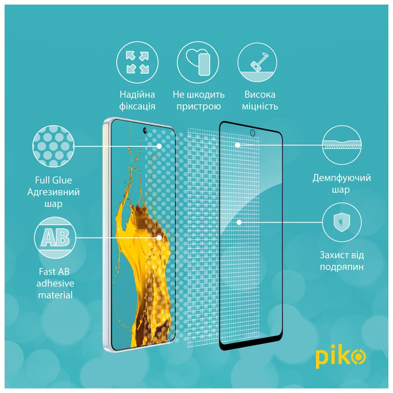 Скло захисне Piko Full Glue Tecno Camon 19/19 Pro (1283126547287) - фото 3