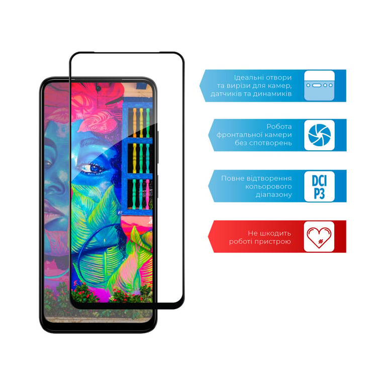 Скло захисне ACCLAB Full Glue Xiaomi Redmi Note 12S (1283126564987) - фото 5