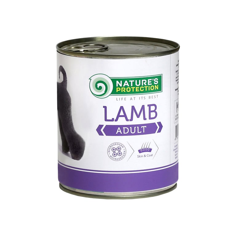 Консерви для собак Nature’s Protection Adult Lamb з ягням 800 г (KIK24632)