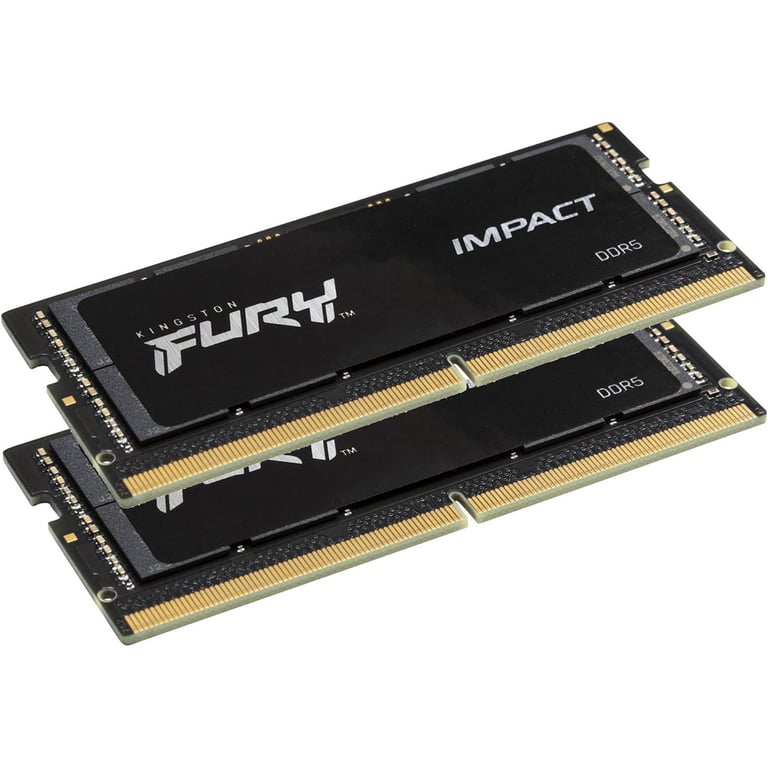 Модуль пам'яті для ноутбука SoDIMM DDR5 64GB (2x32GB) 5600 MHz FURY Impact Kingston Fury (ex.HyperX) (KF556S40IBK2-64) - фото 2