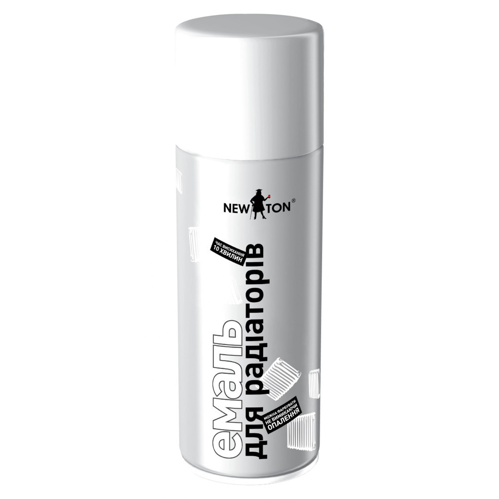 Аерозольна фарба для автомобіля New Ton для радіаторів біла, 400 мл (000000663) - фото 1 Аерозольна фарба для автомобіля New Ton для радіаторів біла, 400 мл (000000663) - фото 1