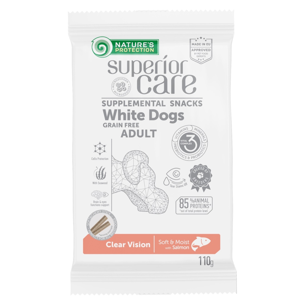Ласощі для собак Nature%27s Protection Superior Care White Dogs Clear Vision 110 г (KIKNPSC47201) Ласощі для собак Nature%27s Protection Superior Care White Dogs Clear Vision 110 г (KIKNPSC47201)