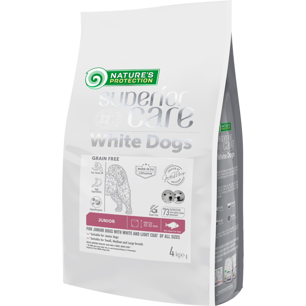 Сухий корм для собак Nature%27s Protection Superior Care White Dogs Grain Free White Fish Junior All Sizes 4 кг (NPSC47596) Сухий корм для собак Nature%27s Protection Superior Care White Dogs Grain Free White Fish Junior All Sizes 4 кг (NPSC47596)
