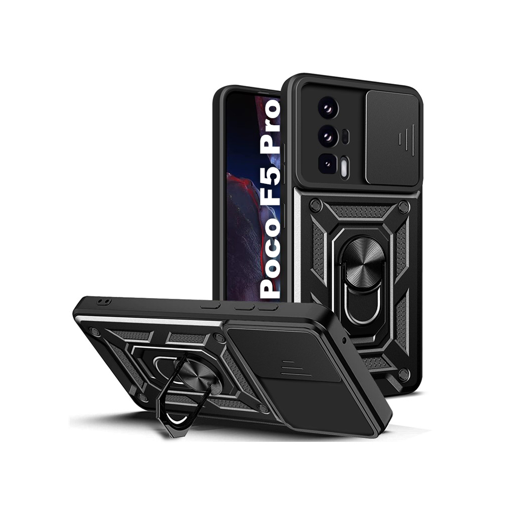 Чохол до мобільного телефона BeCover Military Poco F5 Pro Black (709997) - фото 1